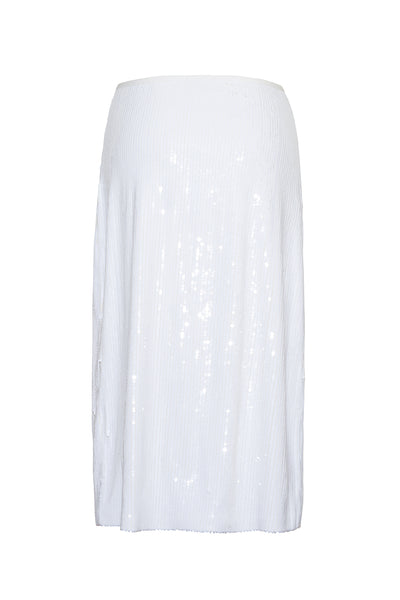 The Ruby Sequin Skirt | White