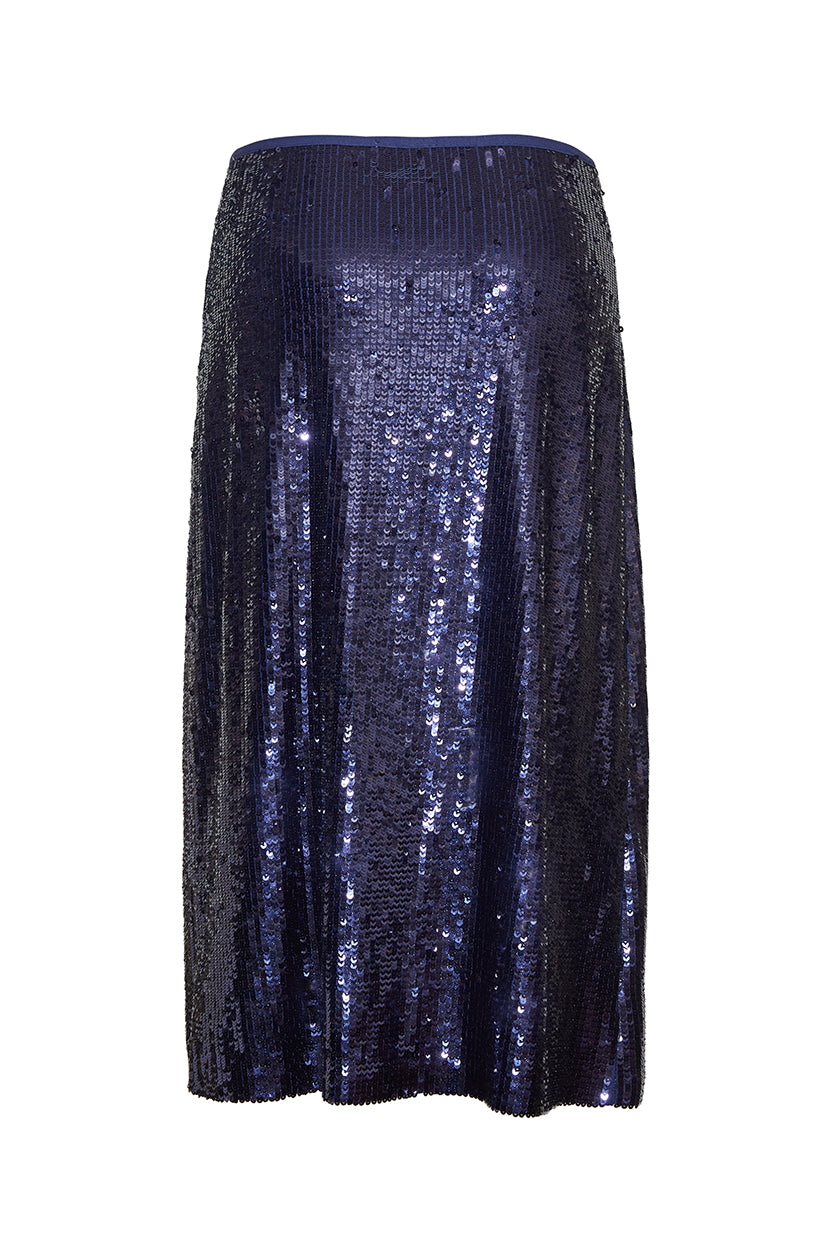 The Ruby Sequin Skirt | Navy