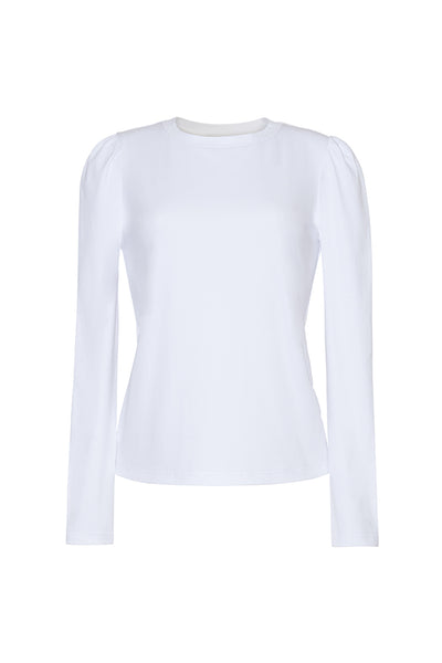 The Maren Puff Sleeve Shirt | White