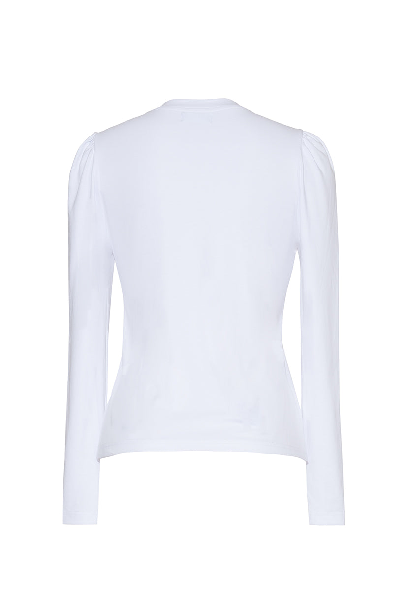 The Maren Puff Sleeve Shirt | White