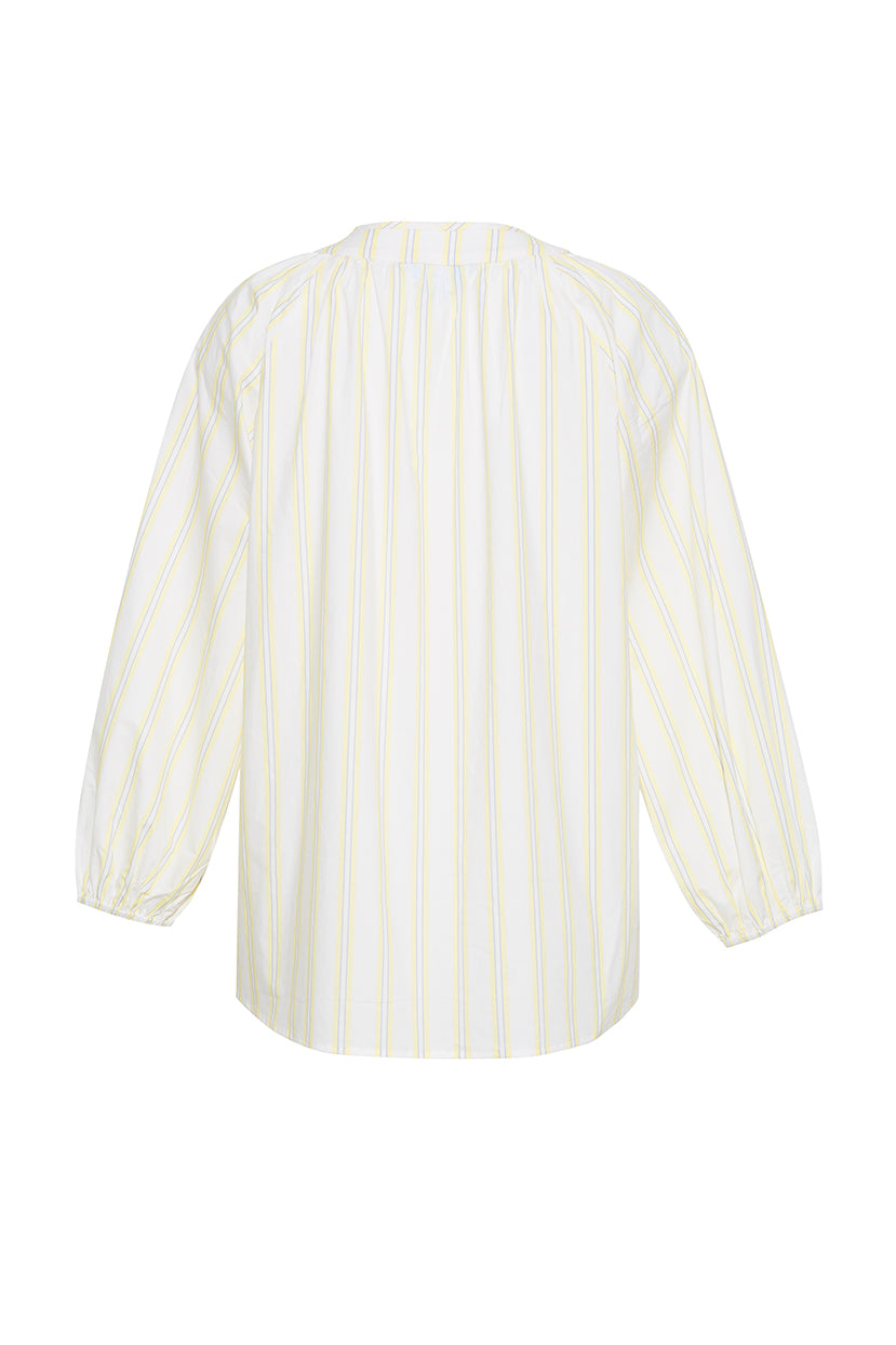 The Faye Front Tie Long Sleeve | White & Sun