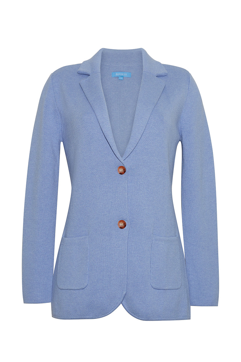 The Milly Knit Blazer | Blueberry