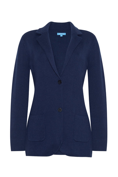 The Milly Knit Blazer| Navy