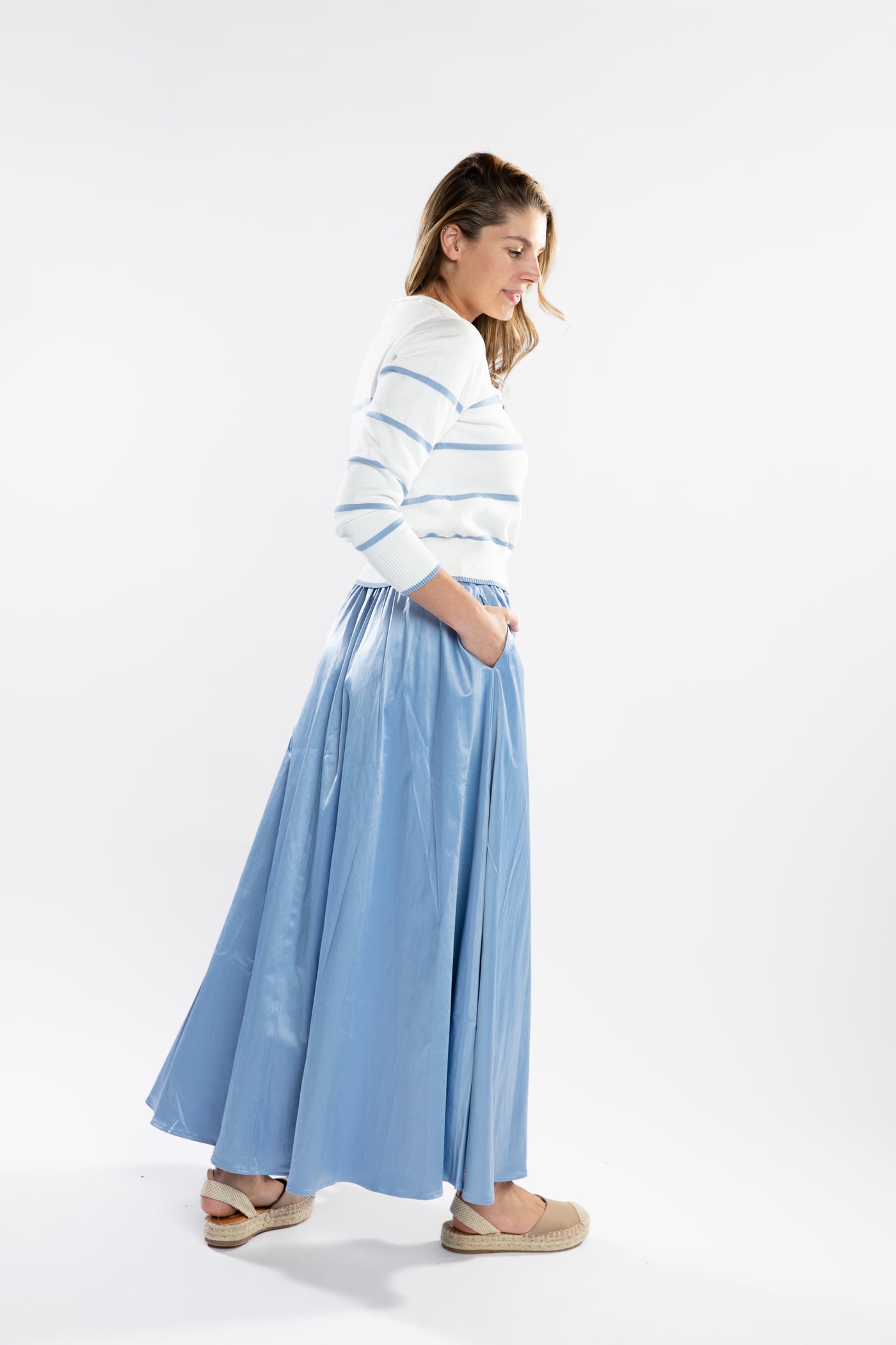 The Serena Skirt | Blueberry