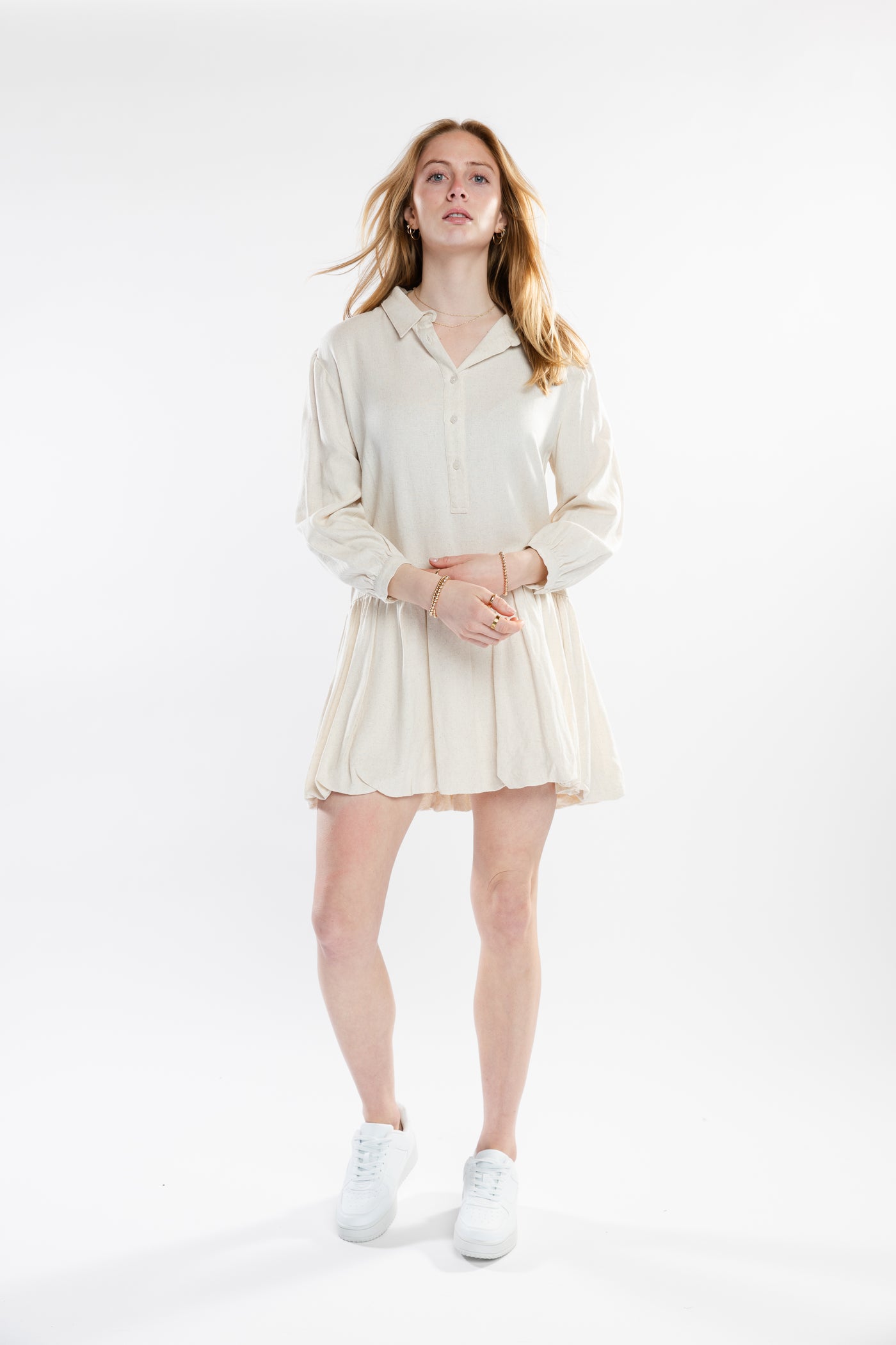 The Kate Linen Dress | Sand