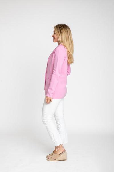 The Milly Knit Blazer | Peony