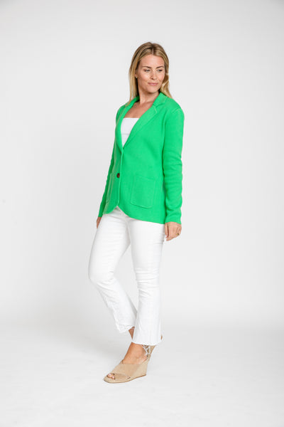 The Milly Knit Blazer | Green