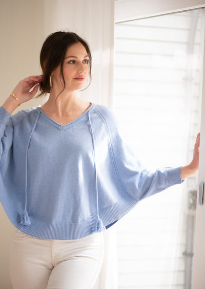 The Tess Poncho | Blueberry