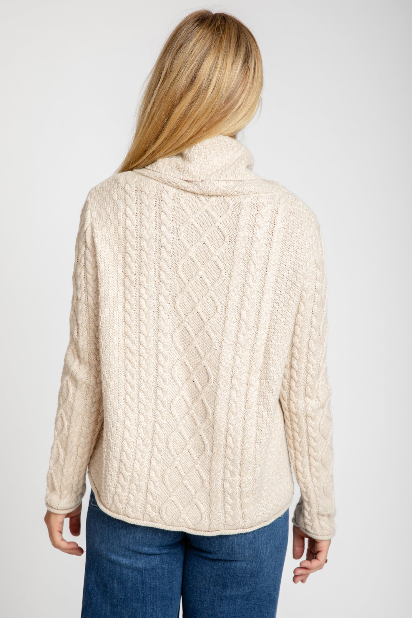 The Charli Cowl Neck Sweater | Latte