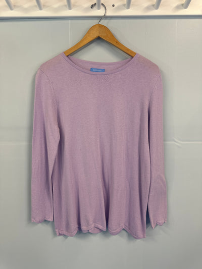 The Scalloped Crew Neck- Sample