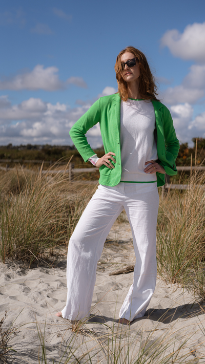 The Lightweight Milly Knit Blazer | Green