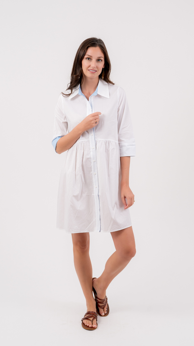 The Hampton Dress | White