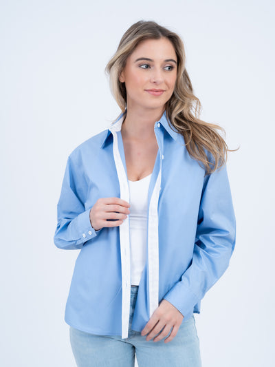 The Brooke Classic Button-Down Shirt | Blue