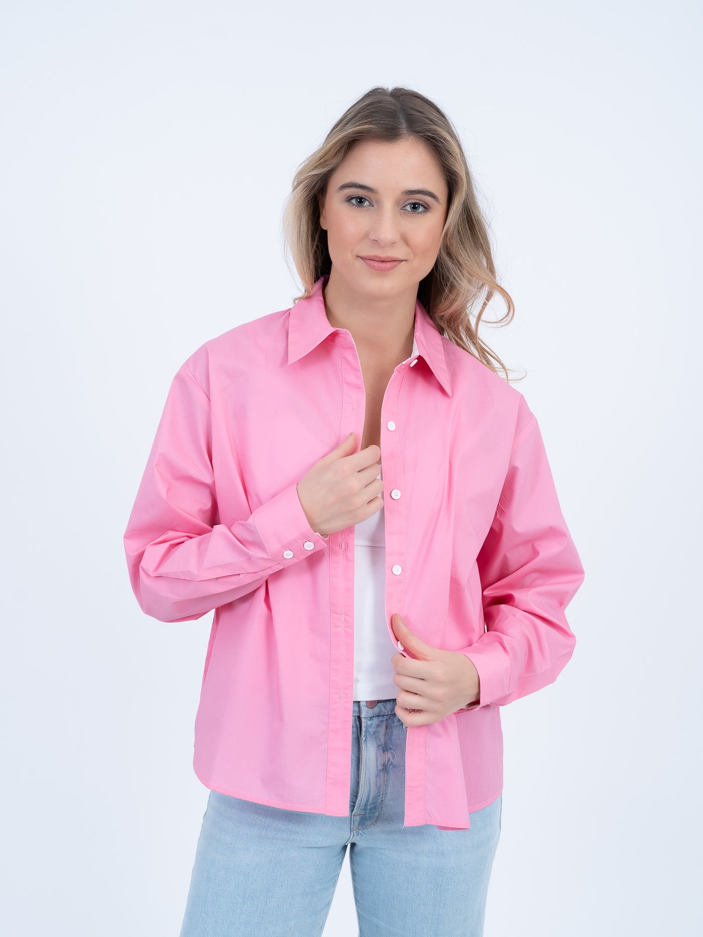 The Brooke Classic Button-Down Shirt | Peony