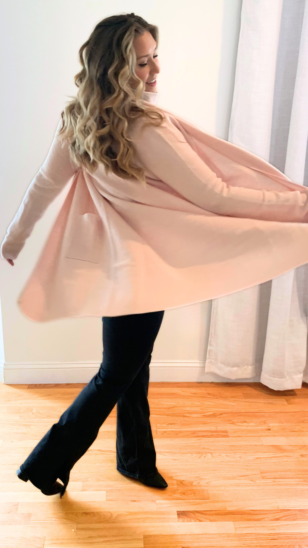 The Long Travel Coat | Light Pink