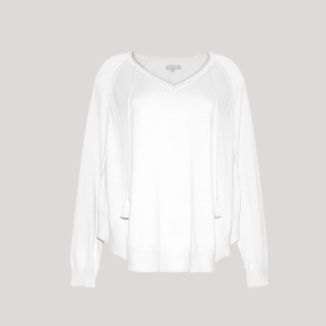 The Tess Poncho | Laser White