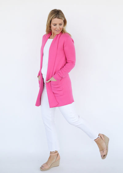 The Travel Coat | Shock Pink