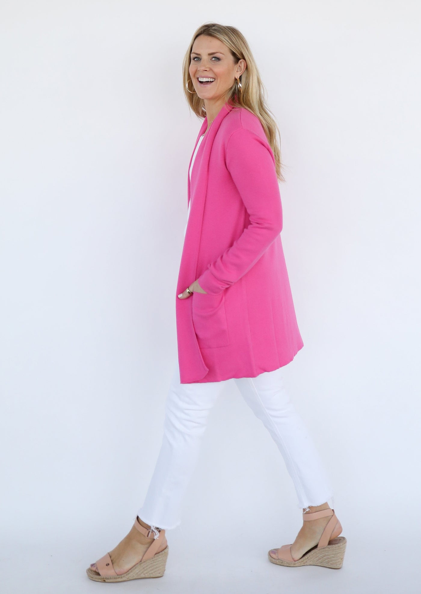 The Travel Coat | Shock Pink